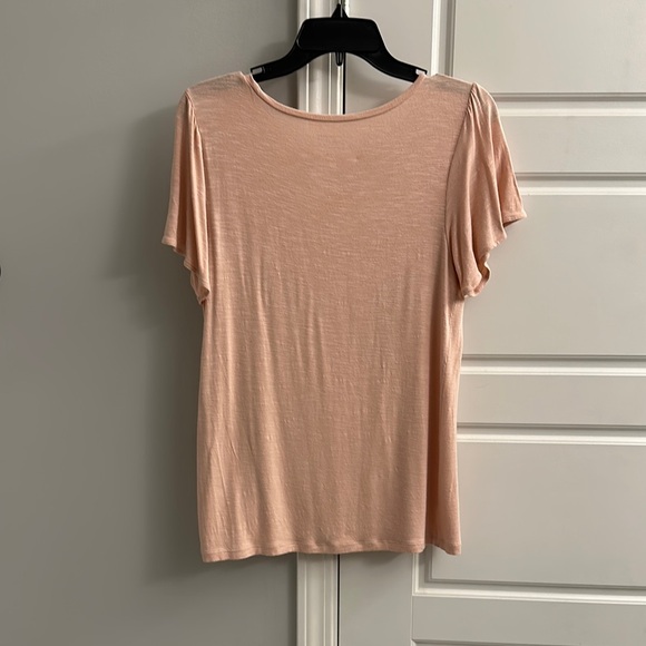LOFT Peach Short Sleeve Top - Picture 3 of 3